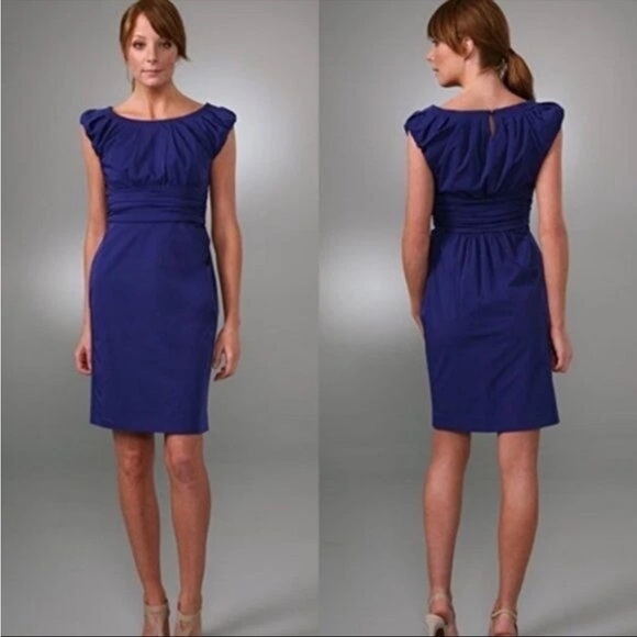 Diane Von Furstenberg Dresses & Skirts - Diane Von‎ Furstenberg DVF Blue Jamila Ruched Dress Women's Size 6